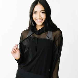 Zyia Black Winner Mesh Hoodie